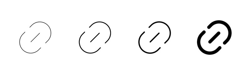 External link symbol icon vector. Link icon isolated on white background. Link vector icon. Hyperlink chain symbol