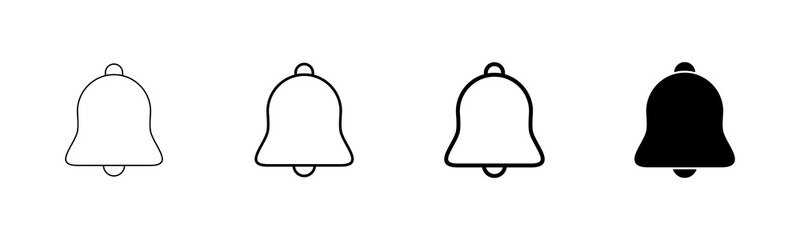 Naklejka premium Bell Icon vector isolated on white background. Notification symbol. Bell vector icon