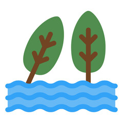 Obraz premium flood icon