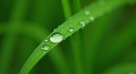 grass with dew, leaf, water, nature, dew, drop, rain, plant, grass, drops, macro, wet, leaves, freshness, spring, raindrop, close-up, droplet, morning, droplets, fresh, flora, summer, garden, green, l