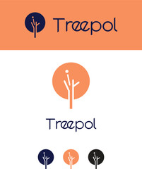 Eco friendly logo design concept template 