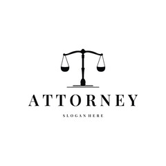 justice logo design symbol lawyer court scale design simple minimalist legal symbol illustration template