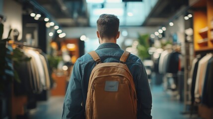 Naklejka premium Driving e-commerce success through social media ads, highlighting product showcases, dynamic retargeting, and purchase buttons,