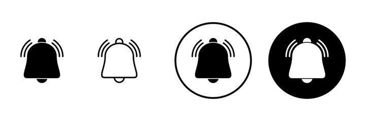 Bell icon vector. Notification sign and symbol for web site design