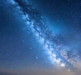 Fototapeta premium Milky Way near Purros Space stars background. Universe star pattern with blazing stars. Night sky galaxy.generative ai