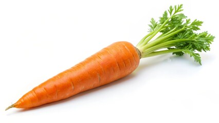 Single Orange Carrot with Greens