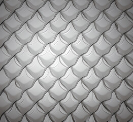 Gray background Realistic leather white panels and sea style with high quality seamless texture.generative ai