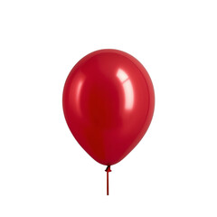 red balloons isolated on white background.glassy red colour balloon.
