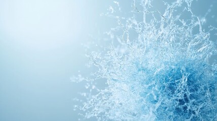 Fototapeta premium Abstract blue water splash background. Website banner