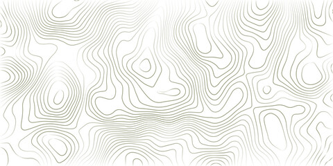 Abstract moss green topographic contours lines of mountains. Topography map art curve drawing. vector illustration.