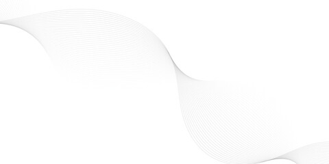 Abstract wave element for design. Digital frequency track equalizer. Stylized line art background. Vector illustration. Wave with lines created using blend tool. Curved wavy line, smooth stripe.