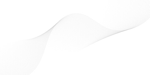 "Abstract wave element for design. Digital frequency track equalizer. Stylized line art background. Vector illustration. Wave with lines created using blend tool."