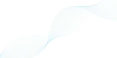 Abstract wave element for design. Digital frequency track equalizer. Stylized line art background. Vector illustration. Wave with lines created using blend tool. Curved wavy line, smooth stripe.