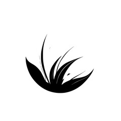 Monochrome Floral Circle Design: Elegant Botanical Vector Illustration. Simple, Minimalist Nature Art for Logo, Pattern, or Graphic