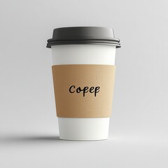 Clean coffee cup mockup