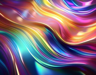 Fototapeta premium 虹色ホログラムテクスチャ背景