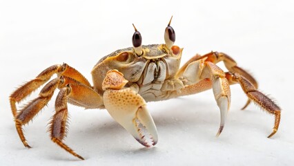 Close-up of a Crab on White Background