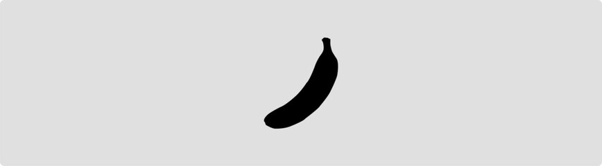 Banana vector, Silhouette Banana Vector Art