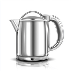 Obraz premium Sleek Stainless Steel Electric Kettle