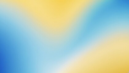 Obraz premium Seamless Yellow, Blue, and White Gradient Background with Grain Effect for Loop Playback – 4K. 