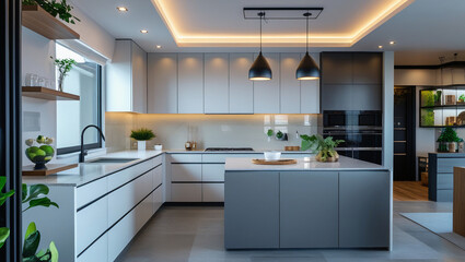 modern kitchen interior