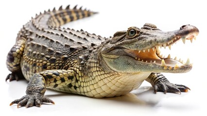 Obraz premium Crocodile with Open Mouth