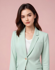 Obraz premium portrait of a businesswoman with blazer