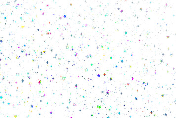 背景素材_ホログラム_星