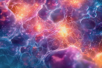 Obraz premium Colorful background filled with various spheres in multiple colors creating a vibrant and dynamic visual effect