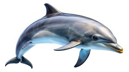 Obraz premium Dolphin leaping, aquatic mammal, marine wildlife