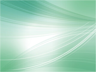 美しい流線のアブストラクト背景素材_エメラルドグリーン