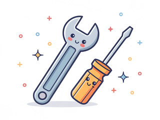 illustration of a screw