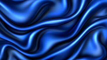Obraz premium Blue Silk Drapery Abstract Background Texture