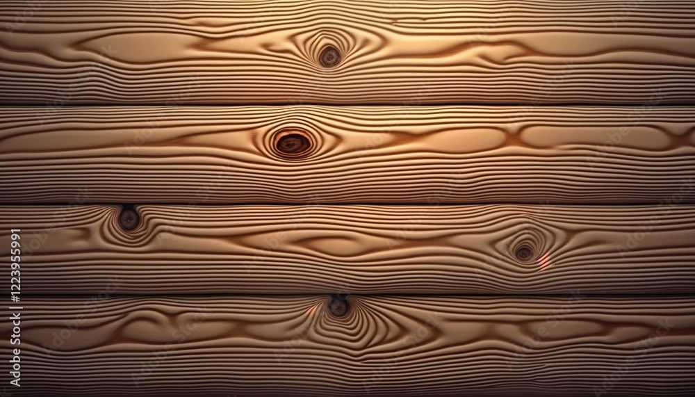 Aufkleber Detailed chestnut wood texture. Natural wood grain pattern with subtle variations in light, shadow. Close-up view shows repeated pattern. Abstract design for interior design applications background
