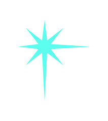 Futuristic Y2K star icon. Retro symbol of a cosmic element. Abstract space shape, aesthetic graphic, bold design. Ideal for decoration, trendy projects, or vintage artwork.