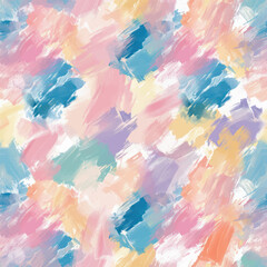 Cute pastel watercolor strokes watercolor seamless pattern. Watercolor print in rustic vintage style, textile or wallpapers.
