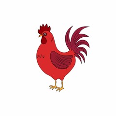 Rooster Crowing.Year of the Rooster Papercut