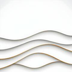 Fototapeta premium Elegant white gold wave background design