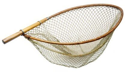 Obraz premium Wooden-handled Fishing Net