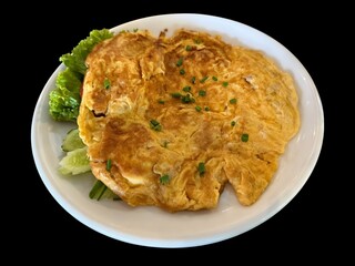 omelet on a white plate