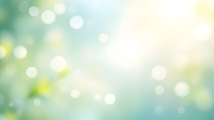 Fototapeta premium World environment day concept: green grass and blue sky abstract background with bokeh, earth day, forest day.