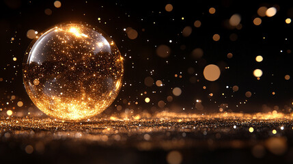 Swirling particles form a glowing sphere shape on a black and transparent background ideal for overlays in screen blending mode evoking energy motion and abstract futuristic vibes

