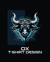 Fototapeta premium OX Vector T Shirt Design