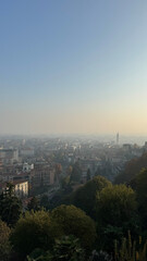 Naklejka premium Ancient city of Bergamo Italia