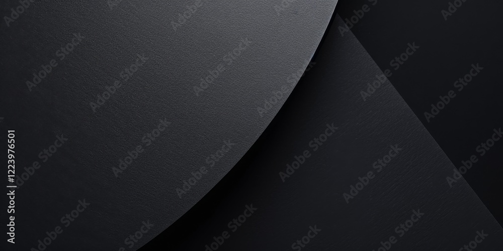 Poster A clean and simple design with a pure black background, Minimalist patterns and typography in a structured layout, Modern minimalist style
