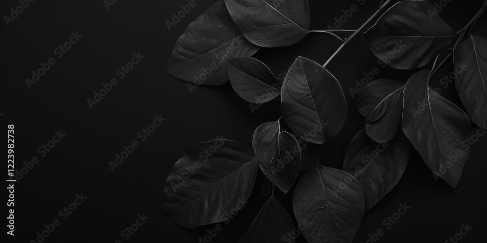 Aufkleber a clean and simple design with a pure black background, minimalist typography and patterns in a stru
