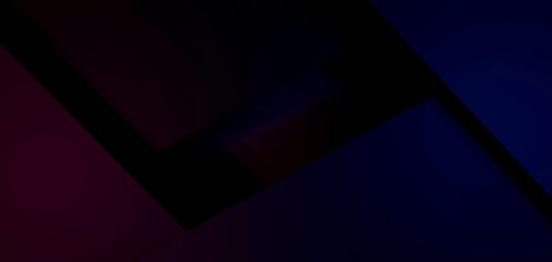 Blue and Red Four Line Abstract Design with Minimalistic Style