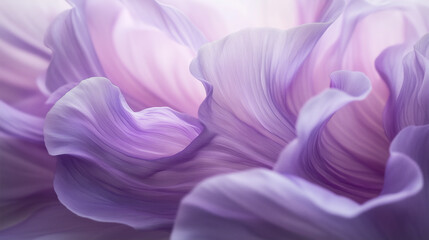 Purple floral pattern presents soft natural texture and gentle waves, creates calming and dreamy vibe with itâ€™s soft lines