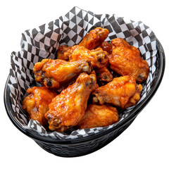 Korean fried chicken isolated on transparent png