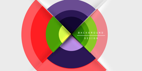 Obraz premium Target circle geometric abstract shapes. Vector Illustration For Wallpaper, Banner, Background, Card, Book Illustration, landing page